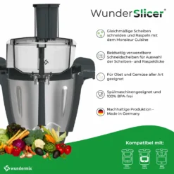 Wundermix Gemüseschneidaufsatz WunderSlicer Gemüseschneider Gemüseraspel Monsieur Cuisine Connect Trend & Smart 10 Wundermix Gemüseschneidaufsatz WunderSlicer Gemüseschneider Gemüseraspel Monsieur Cuisine Connect Trend & Smart -Herd Gluck Verkäufe a5acea4863447d5ed2e2e3fddc427146