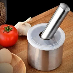 2er Set BAYLI Edelstahl Mörser Mit Stößel & Deckel - Massiver Gewürzmörser Für Die Küche - Bruchfeste Kräutermühle - Gewürzmühle Für Kräuter Und Gewürze - Tabletten Zerkleiner - Tablettenmörser -Herd Gluck Verkäufe a8b32d60a60adbf4671d2afac7e97c5d 1
