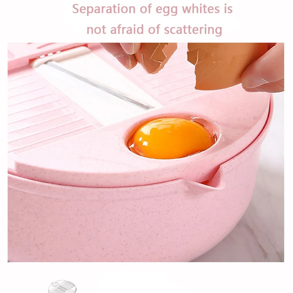 12 In 1 Gemüseschneider, Multifunktional Reibe, Allesschneider Zerkleinerer, Manuell Geschnitten, Rosa 7 12 In 1 Gemüseschneider, Multifunktional Reibe, Allesschneider Zerkleinerer, Manuell Geschnitten, Rosa – Bild 7