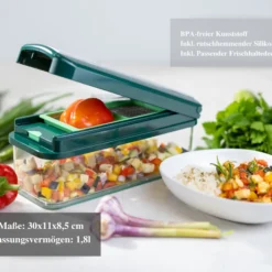 Genius Nicer Dicer Exclusive Gemüseschneider 15tlg Mit 6 Einsätzen + Rezeptheft; A34286 9 Genius Nicer Dicer Exclusive Gemüseschneider 15tlg Mit 6 Einsätzen + Rezeptheft; A34286 -Herd Gluck Verkäufe b2eade4fe44ec11bbf2522fae5deb21f