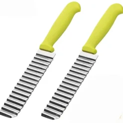 Kartoffelschneider Mehrzweck Gemüseschneider Riffelmesser Crinkle Cutter Kartoffel Salat Kinder Pommes Schneider Gerät Pommes Chips Kartoffelchips Schneider Crinkle Cutter
