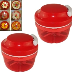 2x Zerkleinerer Gemüseschneider Universal Obst Fleisch Zwiebelschneider Zwiebe Chef Speedy