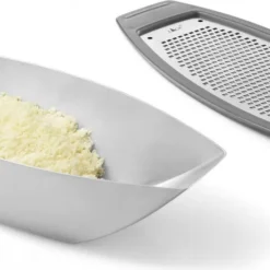 ZACK Edelstahl Käsereibe PARNA Inkl. Servier- Und Vorratschale Parmesanreibe 20230 -Herd Gluck Verkäufe c6a64250679a73ddf571961b0ec220d2