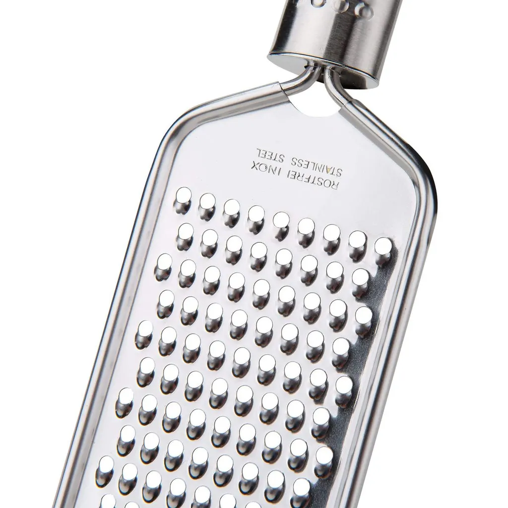 Fackelmann Reibe OVALGRIFF, Käsereibe, Zester Aus Rostfreiem Edelstahl (Farbe: Silber), Menge: 1 Stück 5 Fackelmann Reibe OVALGRIFF, Käsereibe, Zester Aus Rostfreiem Edelstahl (Farbe: Silber), Menge: 1 Stück – Bild 5