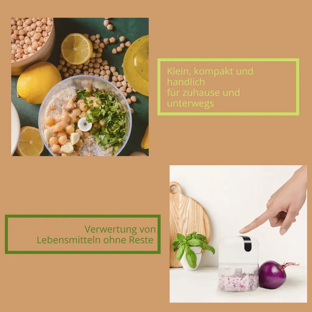 Genius Choptastic Pro Multi-Zerkleinerer 2 Stücke, 30 Watt, 250 Ml Fassungsvermögen, Elektrischer Zerkleinerer Für Obst, Gemüse, Käse, Schokolade, Nüsse Und Babynahrung 5 Genius Choptastic Pro Multi-Zerkleinerer 2 Stücke, 30 Watt, 250 Ml Fassungsvermögen, Elektrischer Zerkleinerer Für Obst, Gemüse, Käse, Schokolade, Nüsse Und Babynahrung – Bild 5