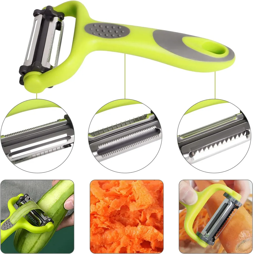 Gemüseschäler, 4 St. Sparschäler Set| Schäler| Kartoffelschäler, Für Schälen Von Kartoffeln, Karotten Und Verschiedenen Gemüse- Und Obstsorten. 3 Gemüseschäler, 4 St. Sparschäler Set| Schäler| Kartoffelschäler, Für Schälen Von Kartoffeln, Karotten Und Verschiedenen Gemüse- Und Obstsorten. – Bild 3