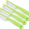 Sparschäler 4er Set Schäler Obst Gemüse Mit Rostfreier Scharfer Pendelklinge Universalschäler Für Rechts Und Linkshänder Allzweckschäler Zum Schälen Von Obst Gemüse Spülmaschinen Geeignet Grün