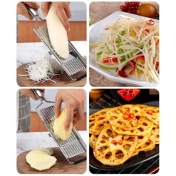 4-fach Gemüsehobel Mit 3 Zusätzlichen Einsätzen. V-Schneider, Julienneschneider Und Parmesanreibe. -Herd Gluck Verkäufe dc02e3fc2ec3c66f24cddba1e5d70c7a