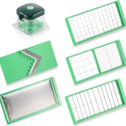 Genius Nicer Dicer Exclusive Gemüseschneider 6tlg Zubehör-Set Mit Reibe + Hobel; A34290