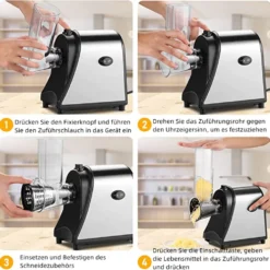 5 In 1 Elektrischer Gemüsehobel, 250W Automatische Gemüsereibe Mit 5 Kegel-Klingen, Edelstahl Gemüseschneider, Multifunktionsreibe Gemüse Raspel Für Obst Gemüse -Herd Gluck Verkäufe ddae2e336b9dcfda4757ad0a90b0b1ad