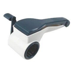 Fackelmann Trommelreibe Easyprepare, Hochwertige Küchenreibe Mit 3 Verschiedenen Einsätzen Für Scheiben, Feine Und Grobe Raspel, Ergonomischer Griff (Farbe: Weiß / Blau-Grau), 1x 4 Teile -Herd Gluck Verkäufe e68e9bbc27b7cf30d35b435769f69b48