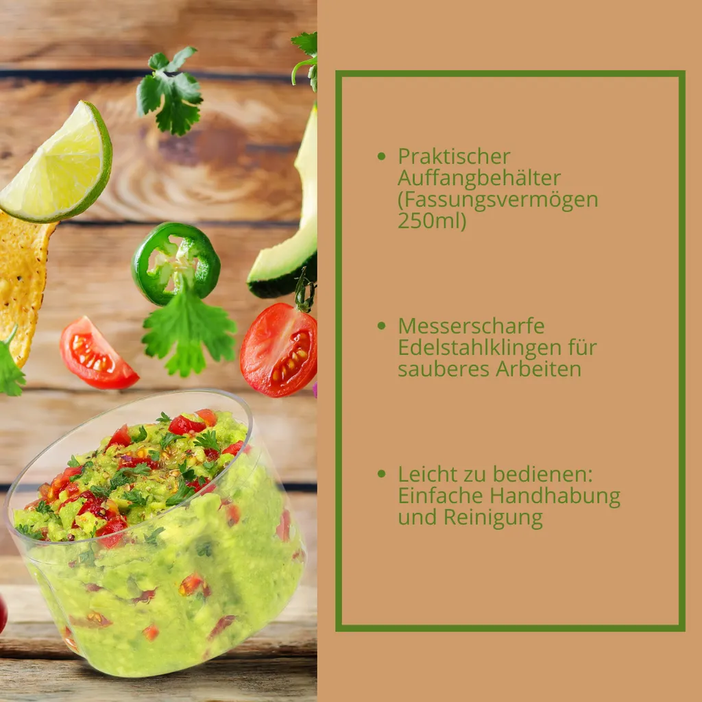 Genius Choptastic Pro Multi-Zerkleinerer 2 Stücke, 30 Watt, 250 Ml Fassungsvermögen, Elektrischer Zerkleinerer Für Obst, Gemüse, Käse, Schokolade, Nüsse Und Babynahrung 3 Genius Choptastic Pro Multi-Zerkleinerer 2 Stücke, 30 Watt, 250 Ml Fassungsvermögen, Elektrischer Zerkleinerer Für Obst, Gemüse, Käse, Schokolade, Nüsse Und Babynahrung – Bild 3