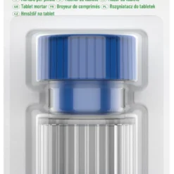 HARO Tabletten-Mörser Rund Aus Kunststoff Blau / Transparent