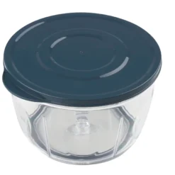 Fackelmann Multi-Hacker Easyprepare, Hochweritger Mulit-Zerkleinerer Mit Seilzug, Transparenter Auffangbehälter Mit Frischhaltedeckel, Sicher Halt Durch Anti-Rutsch-Boden (Farbe: Weiß / Blau-Grau) -Herd Gluck Verkäufe ee4e6593255efeb86d815560ba15decd