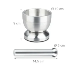 Relaxdays Mörser Mit Stößel Edelstahl -Herd Gluck Verkäufe f59a6538711ca8b56925fbfb2dd2fce8