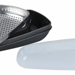 Fackelmann Parmesanreibe- Und Frischebox, Parmesanhobel, Käsereibe Mit Servier-Behälter (Farbe: Transparent/Grau), Menge: 1 Stück -Herd Gluck Verkäufe f990726a76b9d8800a3a108c4be1e613