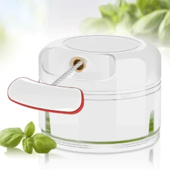 Zwiebelschneider Mit Seilzug Gemüseschneider Mini Zwiebel Zerkleinerer Multizerkleinerer Manuell Klein Zwiebelhacker Zum Vermengen Zerkleinern Pürieren Knoblauchpresse Onion Chopper