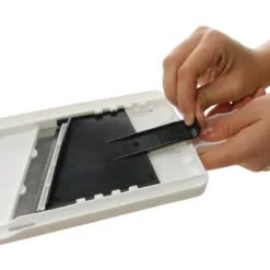 Fackelmann Dick-/Dünnschneider Mit Restehalter, Gemüseschneider Mit Zweiseitiger Edelstahl-Klinge, Hochwertiger Gemüsehobel (Farbe: Weiß/Schwarz), Menge: 1 Stück -Herd Gluck Verkäufe fe35a4cab195001f235fc0cdb723620d