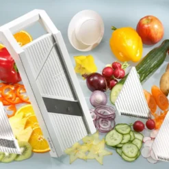 GSD 30 000 Universal-Gemüsehobel Aus Kunststoff, Mit 3 Einsätzen Aus Edelstahl, Silber -Herd Gluck Verkäufe fedfa6119c44c2fcdb46acc0779826fd